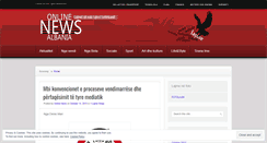 Desktop Screenshot of onlinenewsalbania.wordpress.com