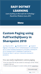 Mobile Screenshot of easydotnetlearning.wordpress.com