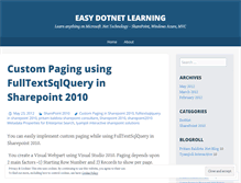 Tablet Screenshot of easydotnetlearning.wordpress.com