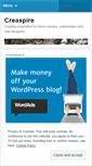 Mobile Screenshot of creaspire.wordpress.com