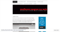 Desktop Screenshot of mulheresnegrasnaweb.wordpress.com