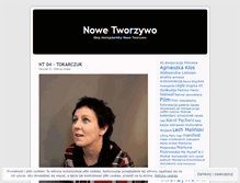 Tablet Screenshot of nowetworzywo.wordpress.com