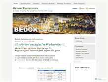 Tablet Screenshot of bedokresidence.wordpress.com