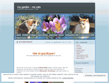 Tablet Screenshot of gardencat.wordpress.com