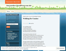 Tablet Screenshot of passionateaboutpoetryandlife.wordpress.com