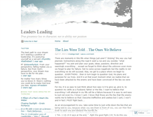 Tablet Screenshot of leadersleading.wordpress.com