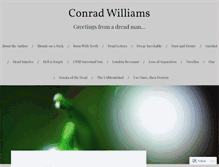 Tablet Screenshot of conradwilliams.wordpress.com