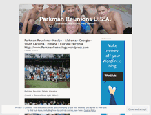 Tablet Screenshot of parkmanreunions.wordpress.com