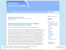 Tablet Screenshot of entropiaguide.wordpress.com