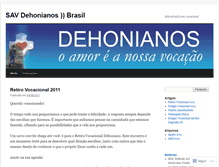 Tablet Screenshot of dehonbrasilvocacional.wordpress.com