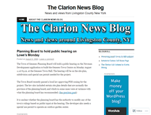 Tablet Screenshot of clarionnewsblog.wordpress.com