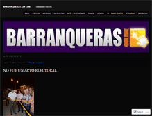 Tablet Screenshot of barranquerasonline.wordpress.com