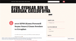 Desktop Screenshot of oyunumuz.wordpress.com