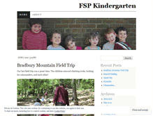 Tablet Screenshot of fspkindergarten.wordpress.com