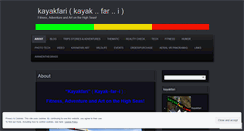 Desktop Screenshot of kayakfari.wordpress.com