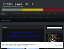 Tablet Screenshot of kayakfari.wordpress.com