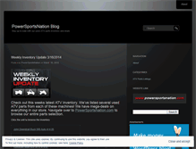 Tablet Screenshot of powersportsnation.wordpress.com