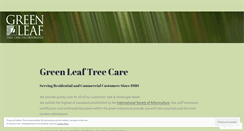 Desktop Screenshot of greenleaftreecare.wordpress.com