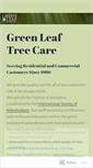 Mobile Screenshot of greenleaftreecare.wordpress.com