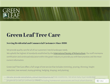 Tablet Screenshot of greenleaftreecare.wordpress.com