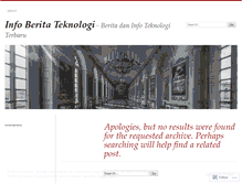 Tablet Screenshot of infoberitateknologi.wordpress.com