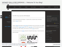 Tablet Screenshot of monkeyballsrecordings.wordpress.com