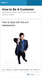 Mobile Screenshot of howtobeacustomer.wordpress.com