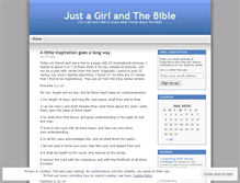Tablet Screenshot of justagirlandthebible.wordpress.com