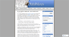 Desktop Screenshot of datubazes.wordpress.com