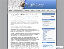 Tablet Screenshot of datubazes.wordpress.com