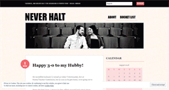 Desktop Screenshot of neverhalt.wordpress.com