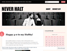 Tablet Screenshot of neverhalt.wordpress.com