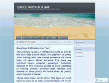 Tablet Screenshot of cherylbooth.wordpress.com