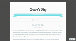 Desktop Screenshot of anniro.wordpress.com