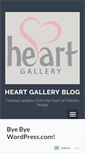 Mobile Screenshot of heartgalleryblog.wordpress.com