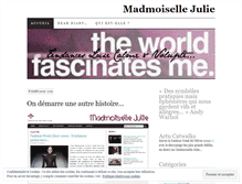Tablet Screenshot of madmoisellejulie.wordpress.com
