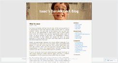 Desktop Screenshot of isaacbm.wordpress.com