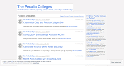 Desktop Screenshot of peraltacolleges.wordpress.com