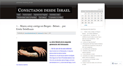 Desktop Screenshot of conectadosdesdeisrael.wordpress.com