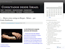 Tablet Screenshot of conectadosdesdeisrael.wordpress.com