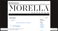 Desktop Screenshot of morellasassoon.wordpress.com