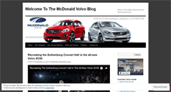 Desktop Screenshot of mcdonaldvolvocolorado.wordpress.com