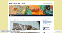 Desktop Screenshot of lenasknitsandpieces.wordpress.com