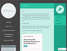 Tablet Screenshot of bdenehan.wordpress.com