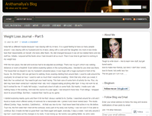 Tablet Screenshot of anithamallya.wordpress.com