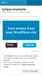Mobile Screenshot of lyriqueroumaine.wordpress.com