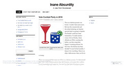 Desktop Screenshot of inaneabsurdity.wordpress.com