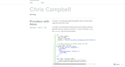 Desktop Screenshot of christophercampbell.wordpress.com