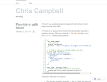 Tablet Screenshot of christophercampbell.wordpress.com