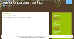 Desktop Screenshot of kazzer75.wordpress.com